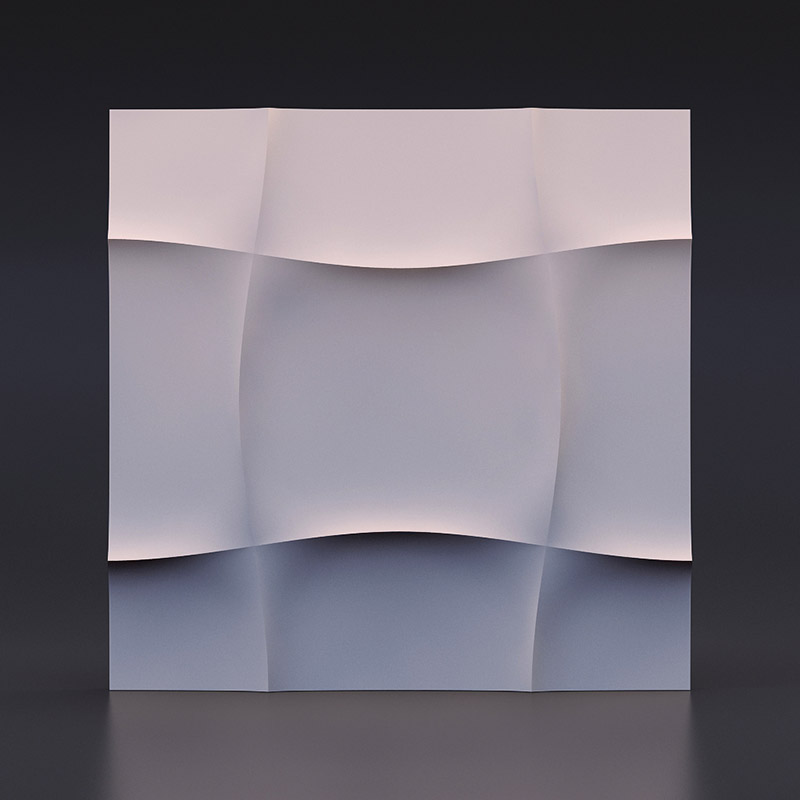 Гипсовая 3D панель Мягкий квадрат